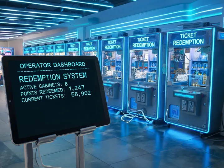 Connected arcade floor