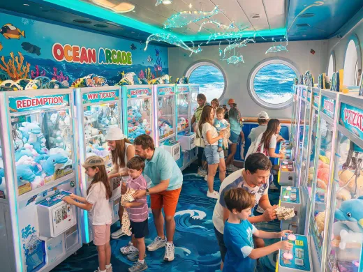 Cruise ship arcade